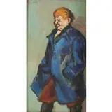 Abram Tromka, Fat Boy, Oil on board