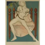 Cecile's Chastity by Salvador Dalí, Color lithograph, sold Sep 2021
