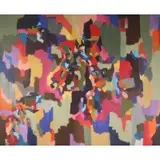 Mira Berenstein, Abstract Composition.1970, Oil on canvas