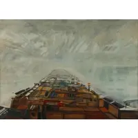 John Hultberg, Manhattan, 1969, Oil on canvas