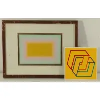 Untitled by Richard Anuszkiewicz, Grouping of two screenprints, sold Sep 2021