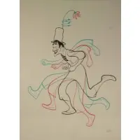 Marcel Marceau by Al Hirschfeld, Lithograph, sold Sep 2021