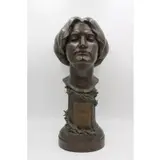 Bruno Louis Zimm, Untitled, Bronze Bust of a Beauty