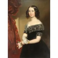 Frederick Newenham, Portrait of a Young Queen Victoria, Oil on canvas