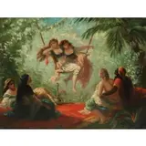 Antoine Victor Joinville, Orientalist Scene, Oil on panel
