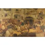 V. Sabati, Orientalist scene, Oil on canvas