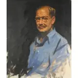 Sidney Dickinson, Portrait of Hubert C Herring, 1941, Oil on canvas