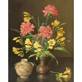 Joan van Gent, Floral Still Life, Oil on canvas
