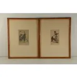 Elyse Lord, Parrakeets, Pair of etchings