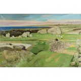 René Genis, Gardeuse de Moutons, Oil on canvas
