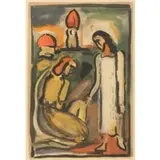 Georges Rouault, Christ et Sainte Femme, Aquatint