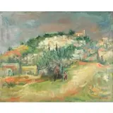 Jaques Zucker, View of Jerusalem, Oil on canvas