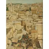 David Teague, Jerusalem Scene, Oil on canvas