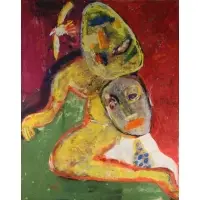 George McNeil, Shifting Love, 1981, Oil on canvas