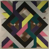Sidney Guberman, Derworth Park VI, 1969, Acrylic on shaped canvas