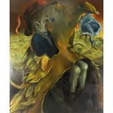 Jeremy Turner, Oil Industrialist Without Trousers, 1996, Oil on canvas