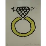 Donald Baechler, The Lucky Ring, 2008, Silkscreen