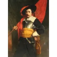 The Banner of the Guild by John Adam Houston, 1877, Oil on canvas, sold Jun 2021