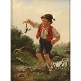 Pál Böhm, A Pinch of Trouble, Oil on canvas
