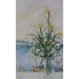 Michel Henry, Fleurs et Costa-Bravit, Oil on canvas