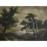 Alton Tobey, Landscape, Oil on canvas