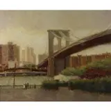 Mary Anna Goetz, Brooklyn Bridge, Oil on canvas