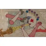 Rodalfo Morales, Surrealist scene, Fabric collage
