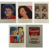 Andy Warhol, Georges Israel Editions blindstamps at lower left, Grouping of 5 Lithographs