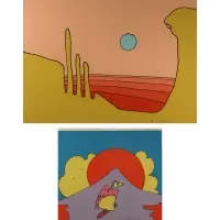 Untitled by Peter Max, Pair of serigraphs, sold Jun 2021