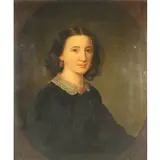 C.V. Bond, Portrait of a Lady, Oil on canvas