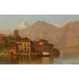 James Renwick Brevoort, Lake Como, Oil on canvas