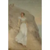 Jean-Ernest Aubert, Portrait of a Lady, Oil on canvas