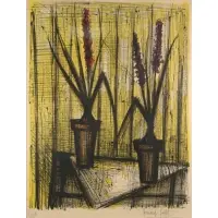 Les Jacinthes by Bernard Buffet, Lithograph, sold May 2021