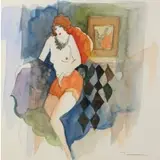 Itzchak Tarkay, Portrait of a Lady