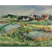 Yolande Ardissone, Landscape, Oil on canvas