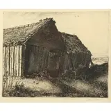 Graham Sutherland, Warning Camp, Etching