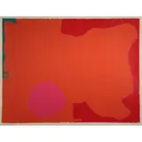 Patrick Heron, Magenta Disc and Red Edge: April 1970, 1970, Silkscreen