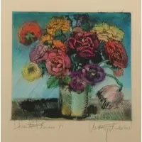 Audrey Flack, Desert Flowers, Lithograph