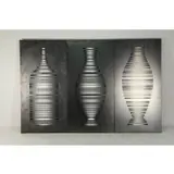 Will Mentor, Important Vase, Grouping of three oil on steel works