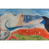 David True, Conjure Astern, 1988, Ink and acrylic on paper