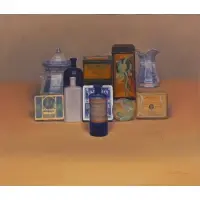 George Stave, Still Life in Blood Orange, 1998, Oil on canvas