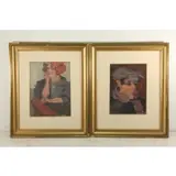 Hank Virgona, Untitled, Grouping of Two Gouaches