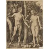 Albrecht Durer, Adam and Eve, Engraving