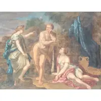 The Choice of Hercules by Paolo de Matteis, Oil on canvas, sold May 2021