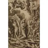 Mario Cartaro, St. Catherine of Alexandria, Etching