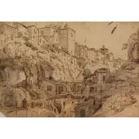 Giovanni Battista Piranesi, Landscape, Ink on paper