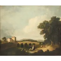 Richard Wilson, Rossini Bridge, Oil on canvas
