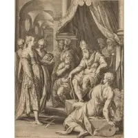 M Kager, Queen Esther, Engraving