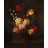 M. Chaloder, Floral Still Life, Oil on canvas