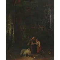 Albert Neuhuys, Genre Scene, Oil on canvas